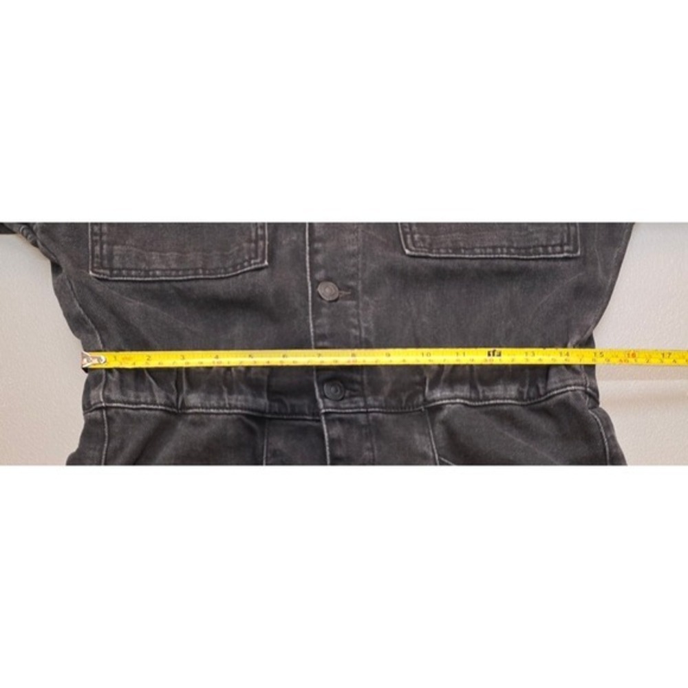 Free People We The Free Womens S Marci Black Denim Utility Jumpsuit - Picture 10 of 16